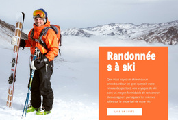 Tours De Ski Modèle De Site Web De Patrouille