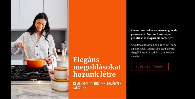 Elegáns megoldások Weboldal sablon