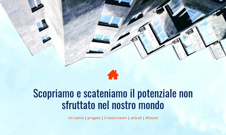 Liberare il potenziale inutilizzato Mockup del sito web