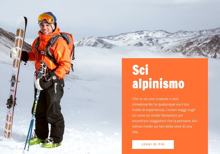 Sci alpinismo Modello HTML5