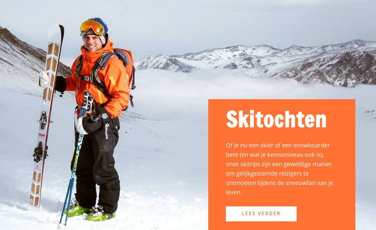 Skitochten WordPress-thema