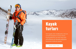 Kayak Turları - HTML Sayfası Şablonu