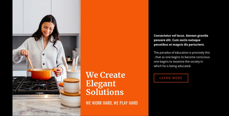 Elegant Solutions Website Mockup