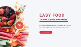 Easy Food Site Template