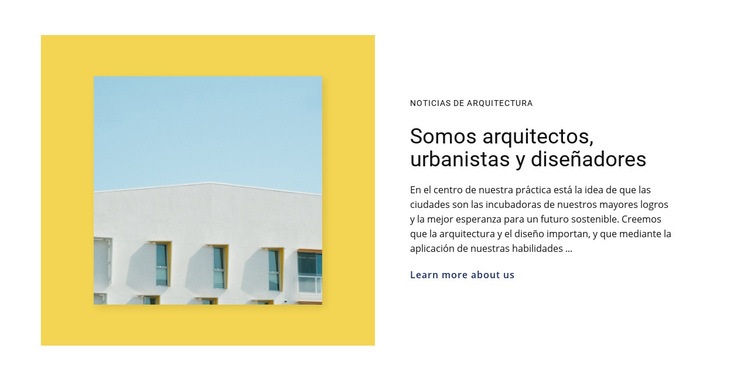 Arquitectos planificadores diseñadores Maqueta de sitio web
