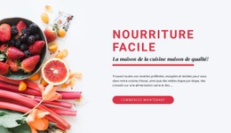 Nourriture Facile Modèle De Site