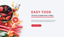 Easy Food - Website Builder Template