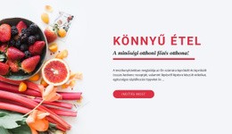 Könnyű Étel - Kreatív Többcélú Webhelytervezés