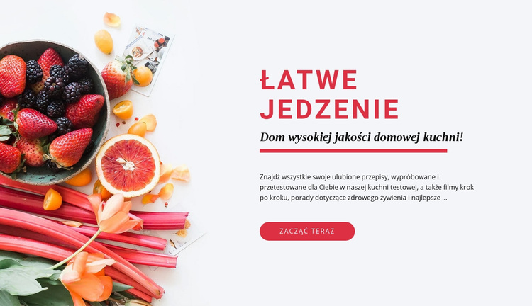 Łatwe jedzenie Motyw WordPress