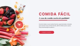 Comida Fácil - Construtor De Sites Multiuso