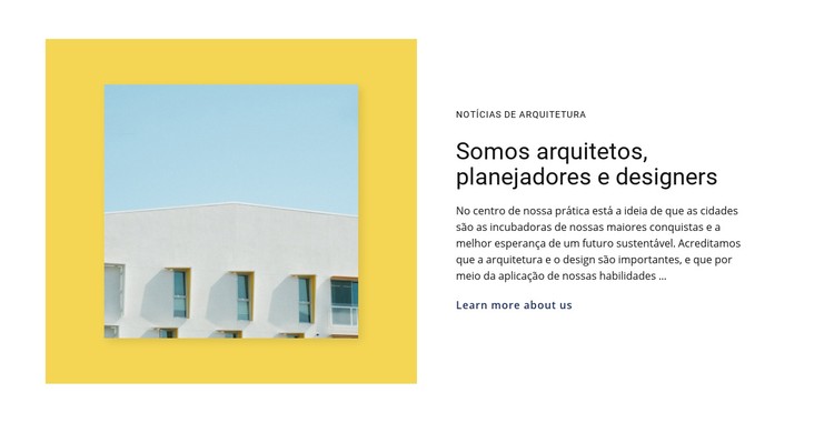 Arquitetos, planejadores, designers Template CSS