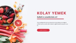 Kolay Yemek - HTML Builder Drag And Drop