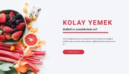 Kolay Yemek - Yaratıcı, Çok Amaçlı Site Tasarımı