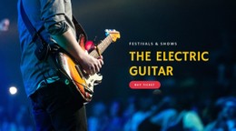 Electric Guitar Festivals Css Template Free Download