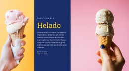 Conos De Helado - Plantilla Responsiva De Una Página