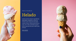 Conos De Helado: Plantilla De Sitio Web Sencilla