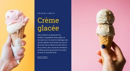 Cornets De Crème Glacée - Modèle D'Une Page