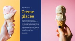 Superbe Page De Destination Pour Cornets De Crème Glacée