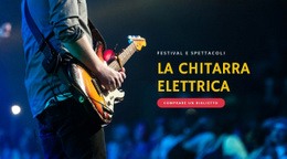 Costruisci Il Tuo Sito Web Per Festival Di Chitarra Elettrica