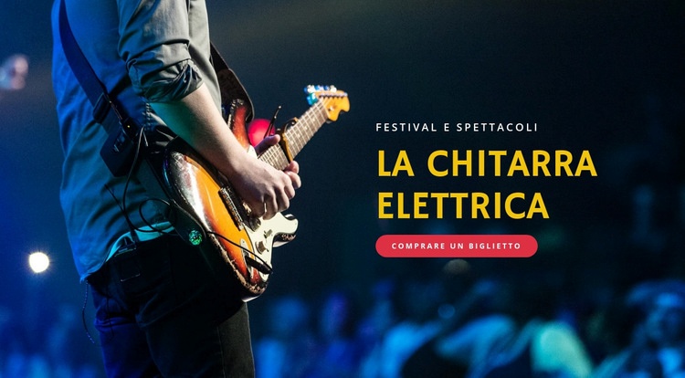 Festival di chitarra elettrica Costruttore di siti web HTML