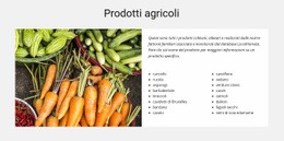 Prodotti Agricoli - Modello Di Una Pagina