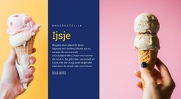 IJshoorntjes - Websitesjablonen