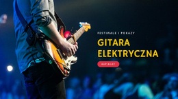 Festiwale Gitar Elektrycznych - Szablon Strony HTML