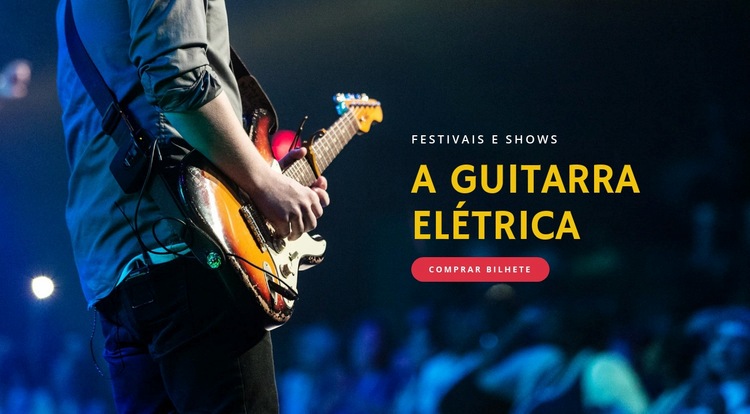 Festivais de guitarra elétrica Modelo HTML