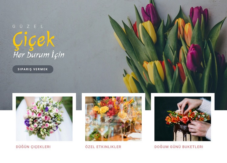Blooms fırsat güzel Web Sitesi Mockup'ı