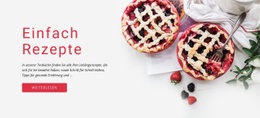 Einfache Rezepte - Responsives Website-Design