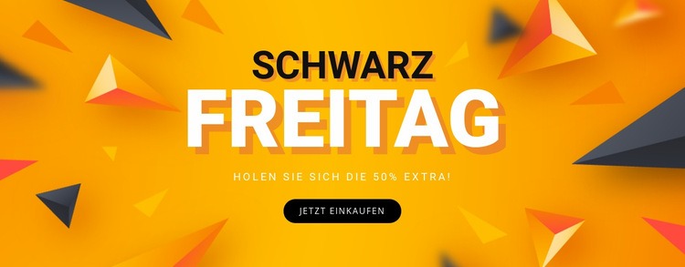 Verkauf Black Friday Landing Page