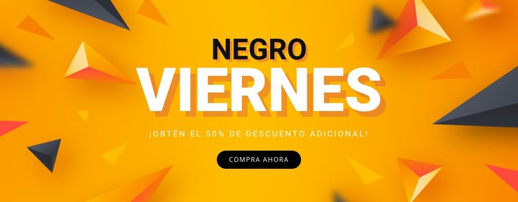 Venta Viernes Negro Plantillas de creación de sitios web