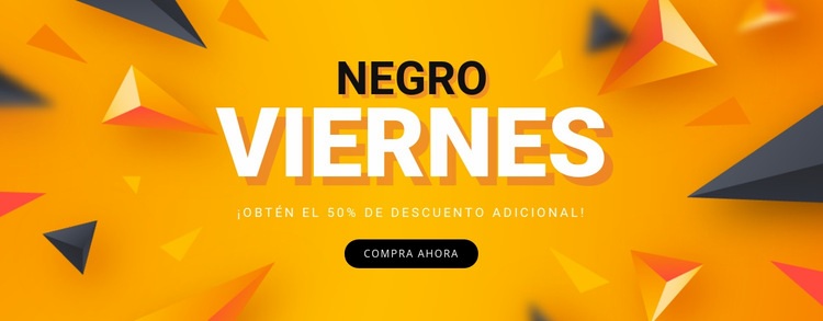 Venta Viernes Negro Plantilla HTML5
