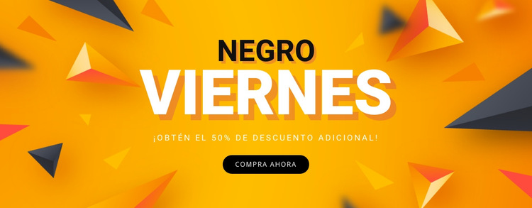 Venta Viernes Negro Plantilla de sitio web