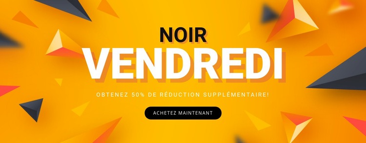 Vente Black Friday Modèle