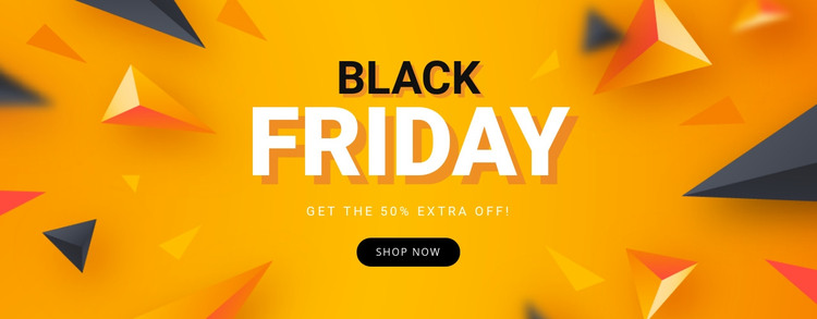 Sale Black Friday Homepage Design