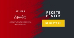 Akciós Holnaptól - Gyönyörű WordPress Téma