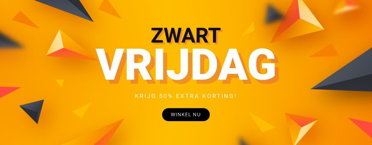 Verkoop Black Friday Sjabloon voor één pagina