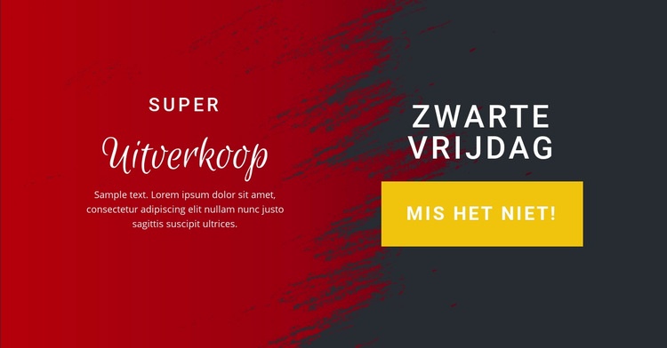 Verkoop vanaf morgen Website mockup