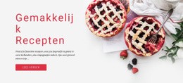 Makkelijke Recepten - Responsief Websiteontwerp