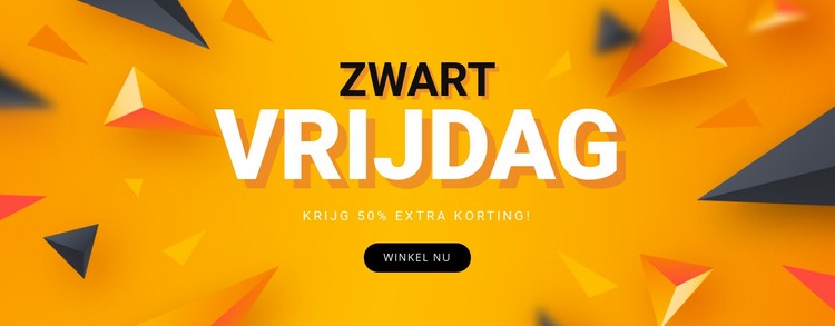 Verkoop Black Friday Website ontwerp