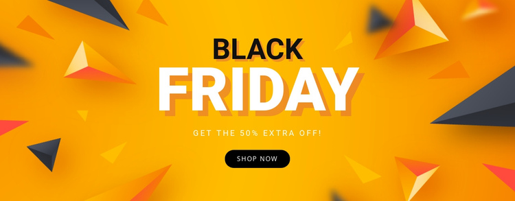 Sale Black Friday One Page Template