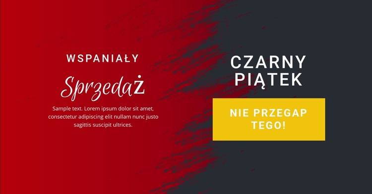 Wyprzedaż od jutra Kreator witryn internetowych HTML