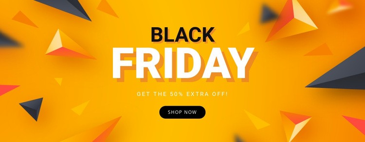 Försäljning Black Friday Html webbplatsbyggare
