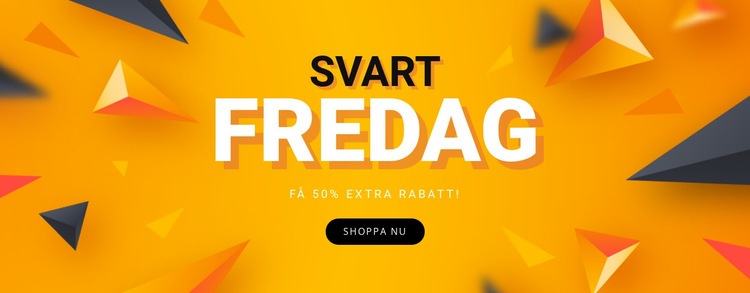 Försäljning Black Friday Hemsidedesign