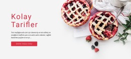 Kolay Tarifler Web Sitesi Şablonu