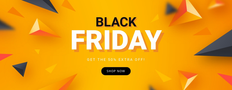 Sale Black Friday Website Design