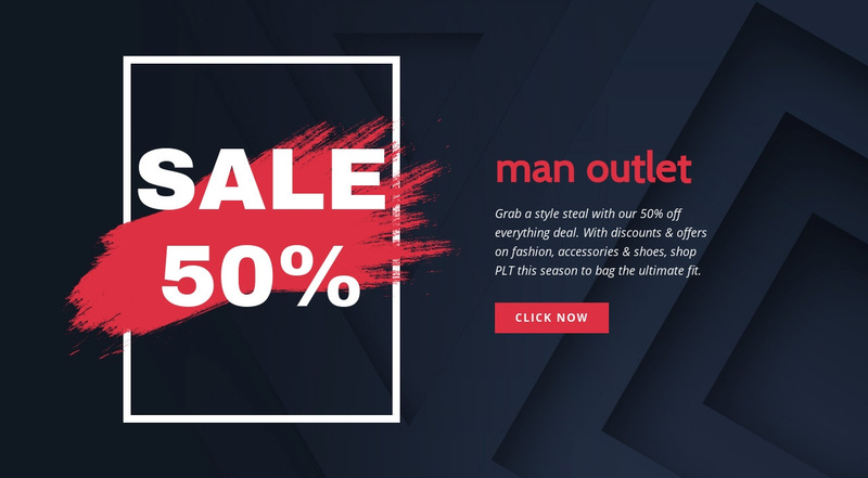 Outlet online Wix Template Alternative