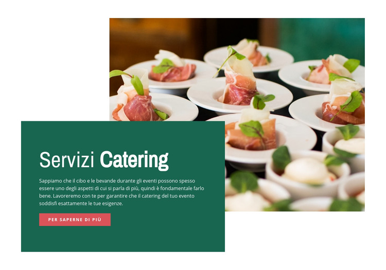 Servizi di ristorazione Modello HTML