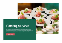 Multipurpose Website Builder For Food Catering Services